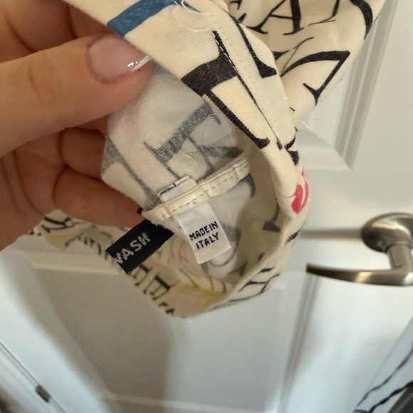 Armani Jeans Vintage Y2K Women's Multicolor Logo Graphic Top - Picture 3 of 6